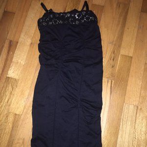 Black lace lingerie dress